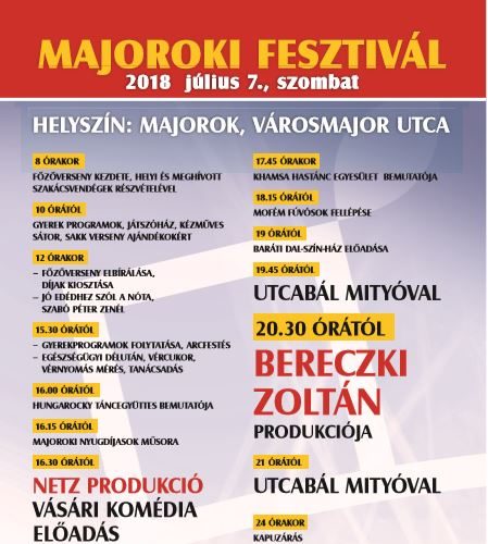 Majorok2 plakát2018
